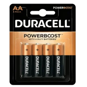 Duracell 1.5 V AA Alkaline Batteries 4 Pack – Bulk